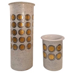 Set of Aldo Londi Ceramic Pottery Vase by Bitossi