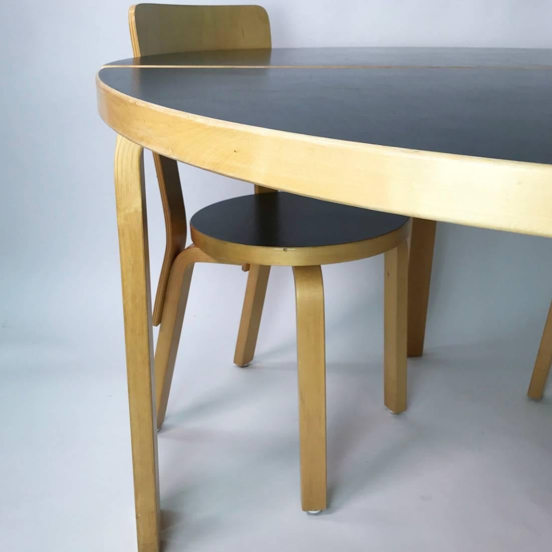 Set of Alvar Aalto Furniture by Artek of Finland Designed in 1930s 3