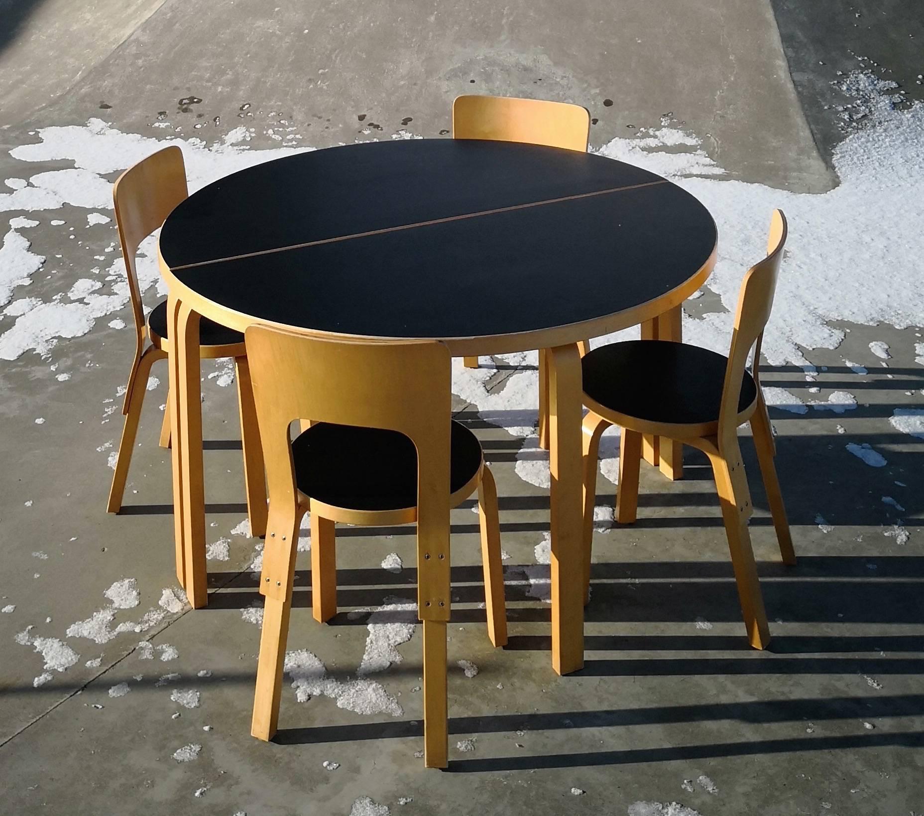 Set of Alvar Aalto Furniture by Artek of Finland Designed in 1930s 6