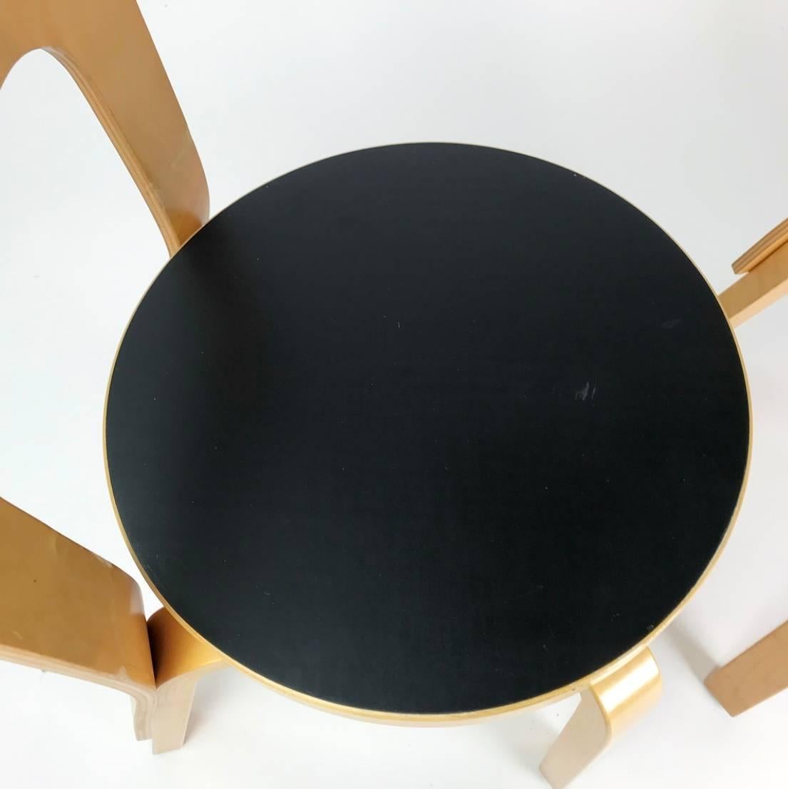 Set of Alvar Aalto Furniture by Artek of Finland Designed in 1930s In Excellent Condition In Haderslev, DK
