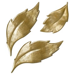 SET OF AMAZING LIGHTING PANELS " Leafs " 21th century