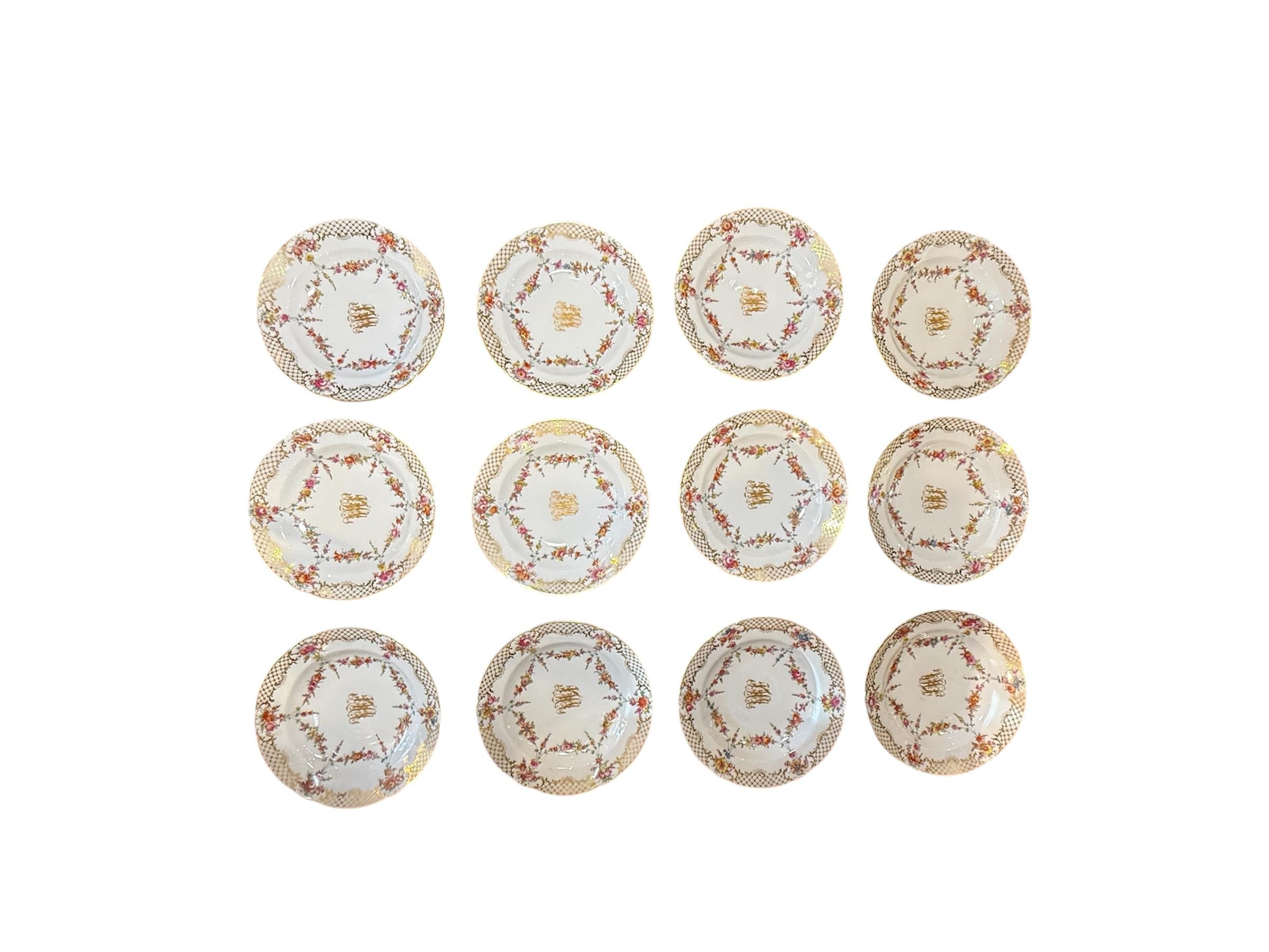 Set Of Ambrosius Lamm Of Dresden Porcelain Serverware For Sale 7