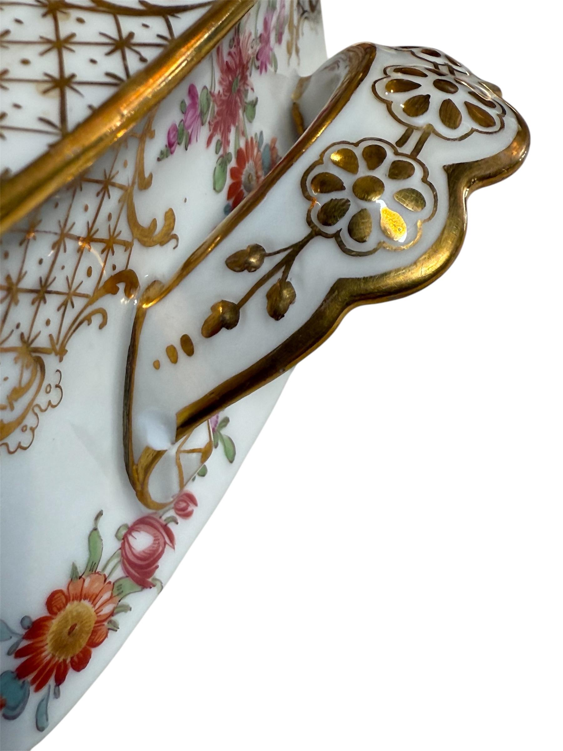 Set Of Ambrosius Lamm Of Dresden Porcelain Serverware For Sale 12