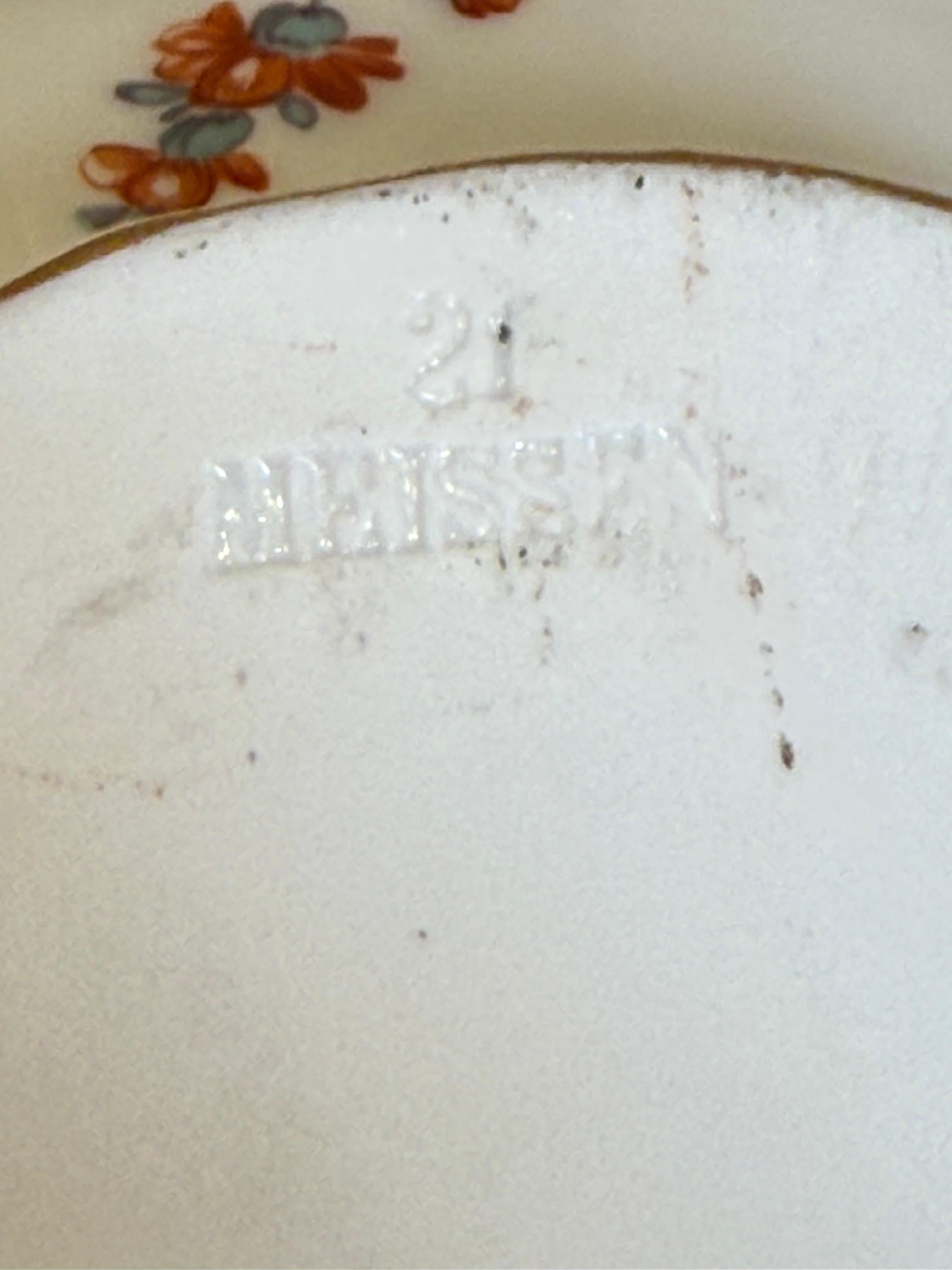 German Set Of Ambrosius Lamm Of Dresden Porcelain Serverware For Sale