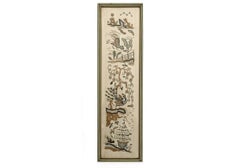Set Of Antique 19th Century Chinese Embroidered Sleeve Panels