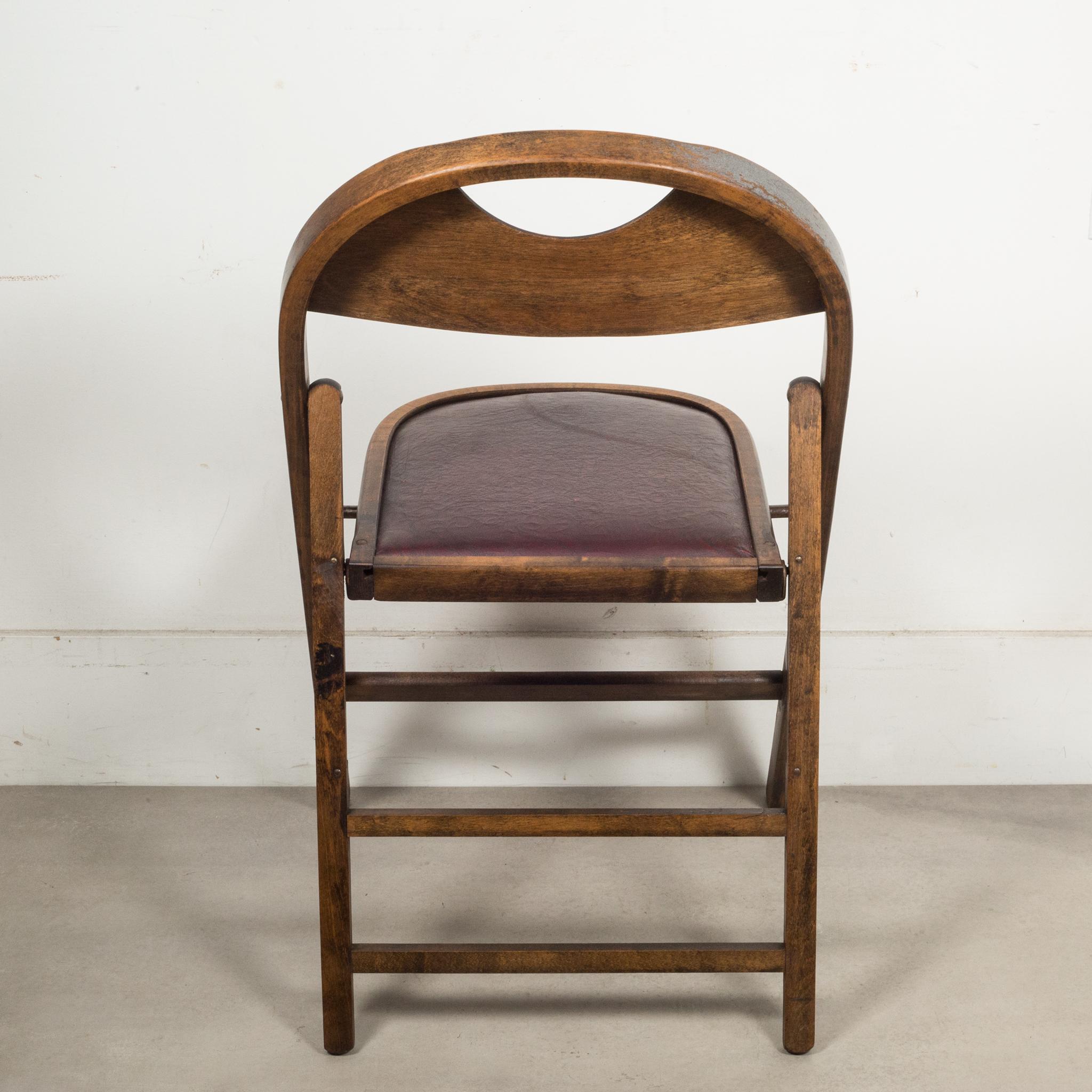 Wood Late 19th C./Early 20th C. Antique Acme Folding Chairs C.1890-1910