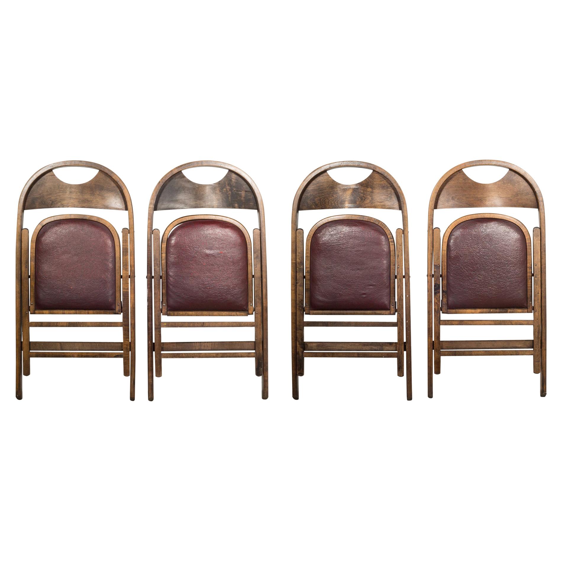 Late 19th C./Early 20th C. Antique Acme Folding Chairs C.1890-1910
