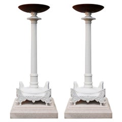 Set of Antique Cast Iron Braziers