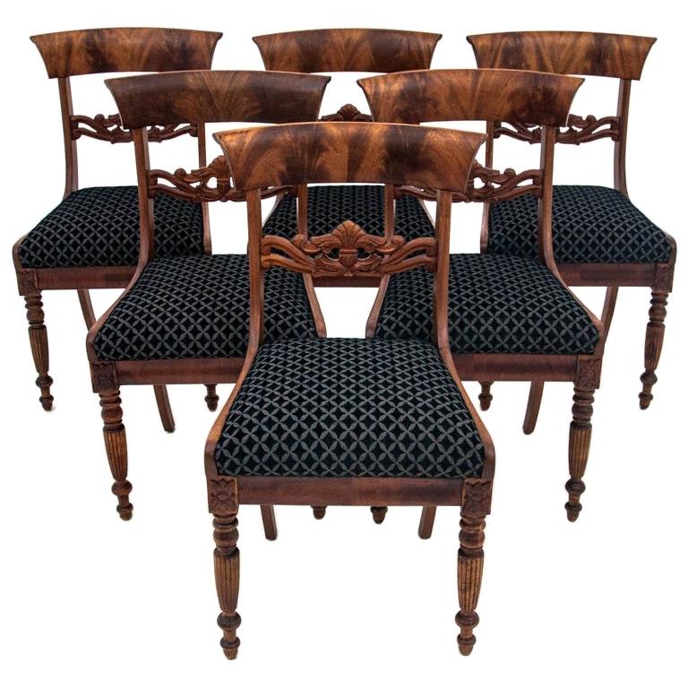 Set of Antique Chairs from circa 1880, after Renovation