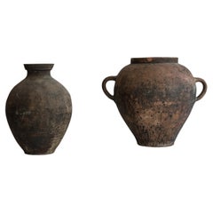 Set of antique Chinese Unglazed Pots