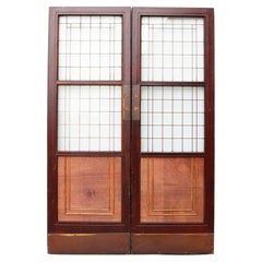 Set of Antique Copper Light Double Doors