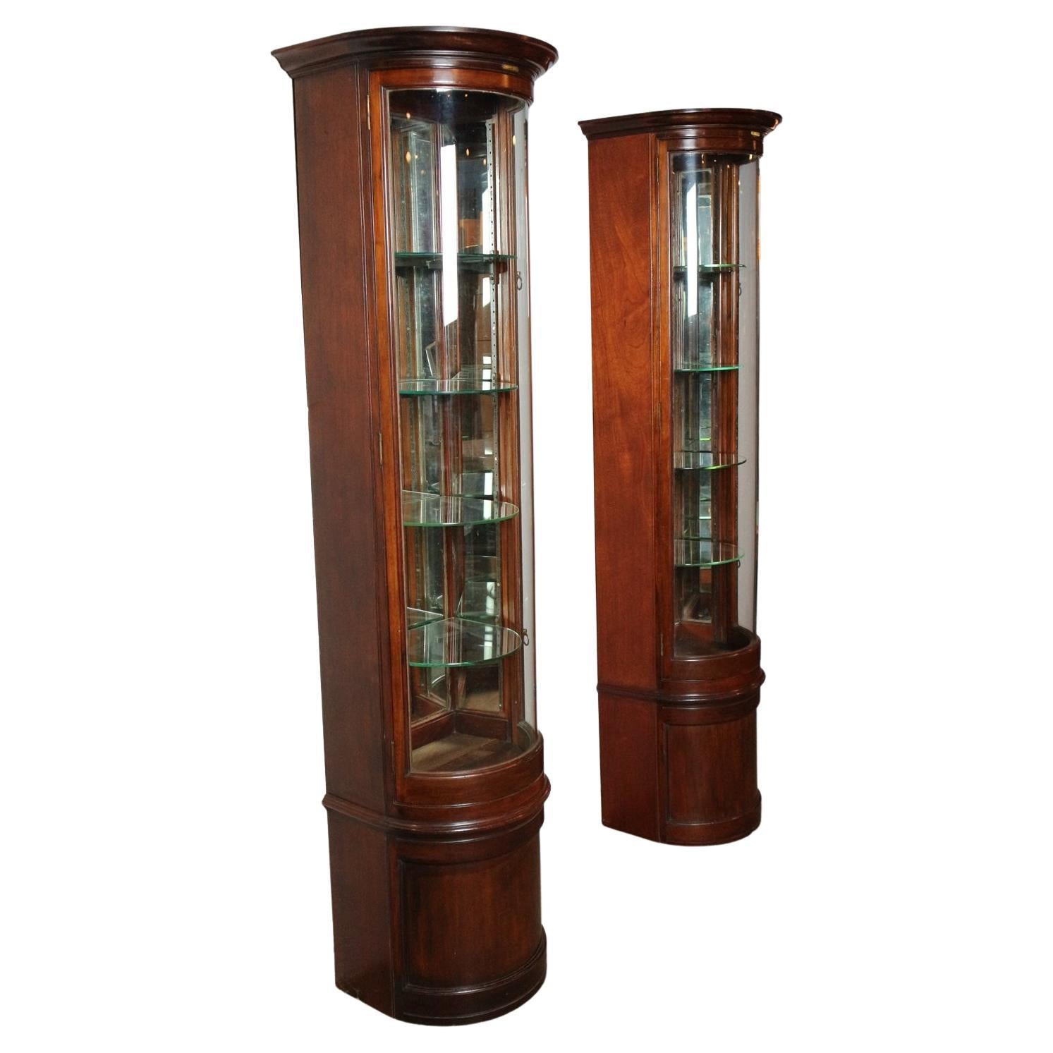 Set of Antique Display Cabinets For Sale