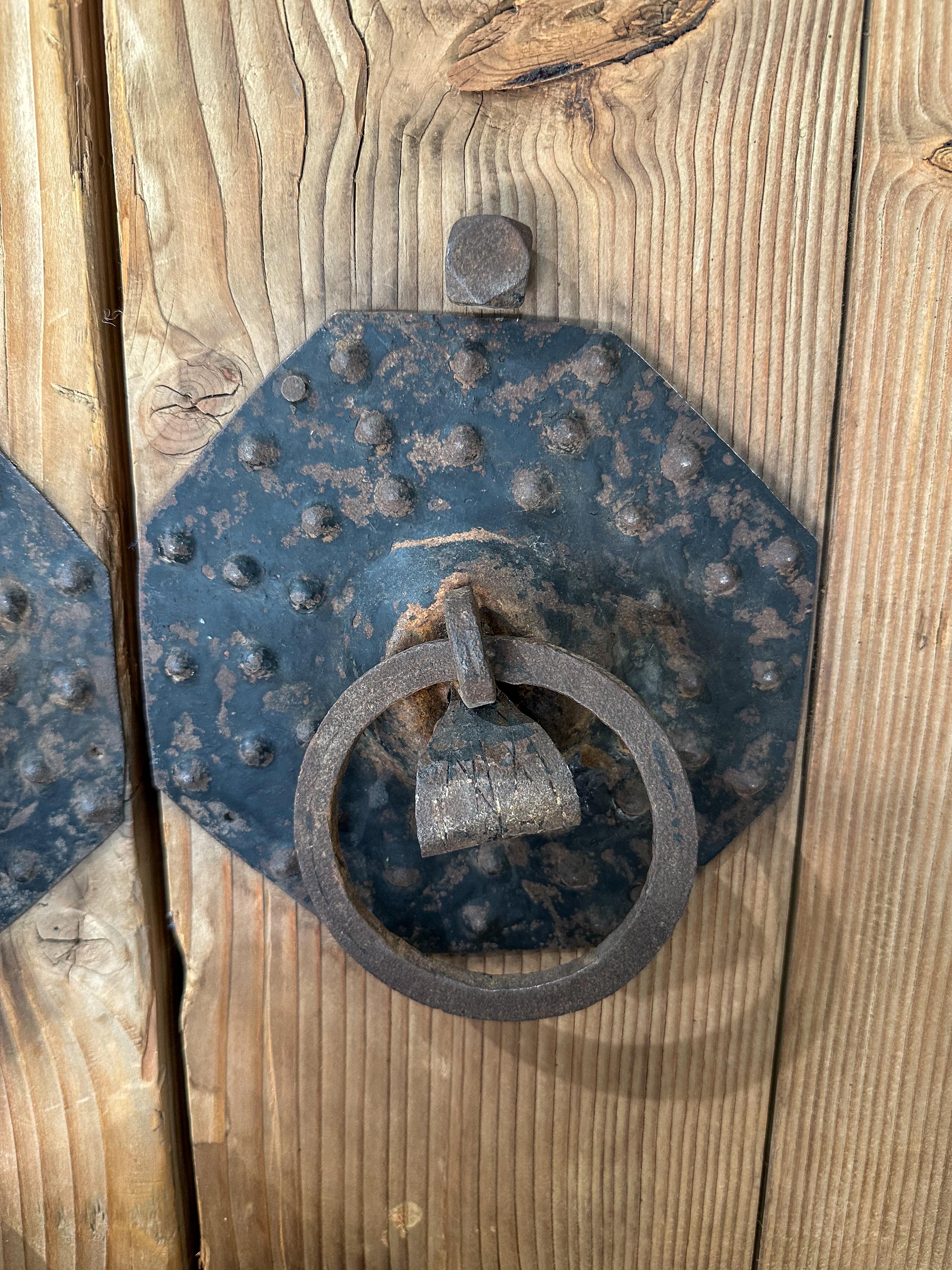 Chinese Set of Antique Doors with Iron Hardware For Sale