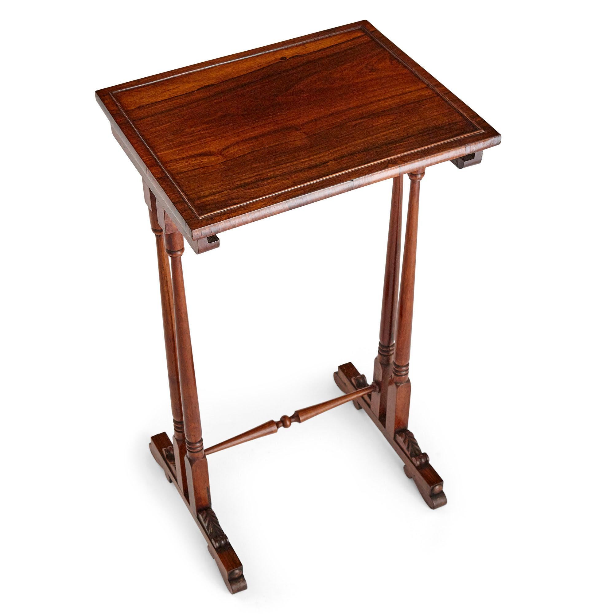 Set of Antique English Rosewood Side Tables In Good Condition For Sale In London, GB