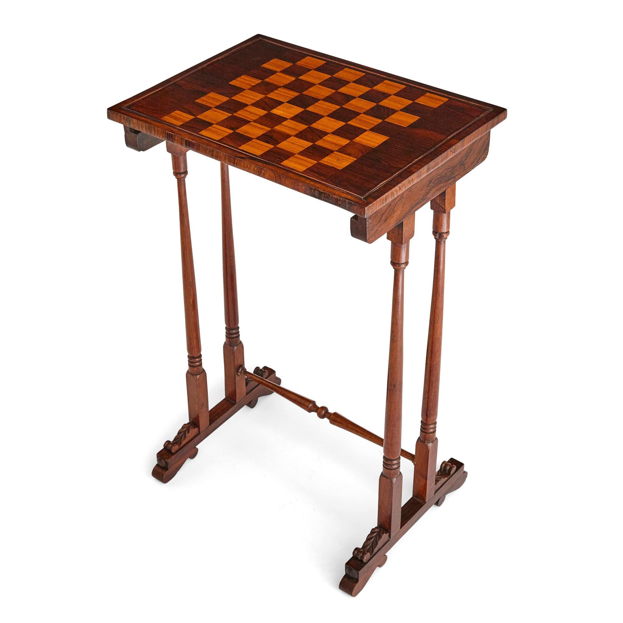 Set of Antique English Rosewood Side Tables For Sale 2