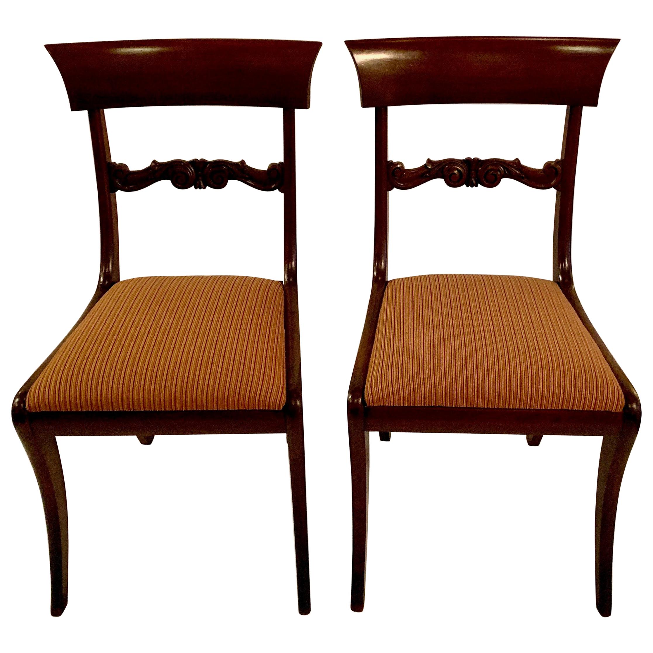 Pair of Antique Federal Style Chairs, circa 1890-1910 For Sale