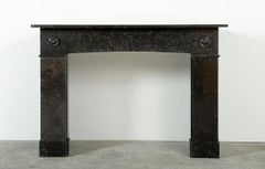Set of Antique Fireplace Mantels in Belgian Blue Stone