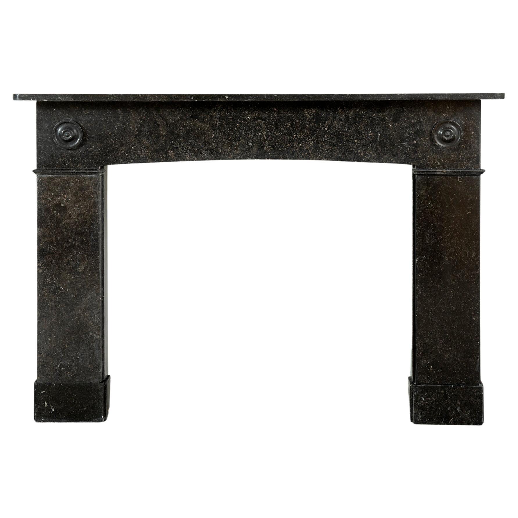Set of Antique Fireplace Mantels in Belgian Blue Stone
