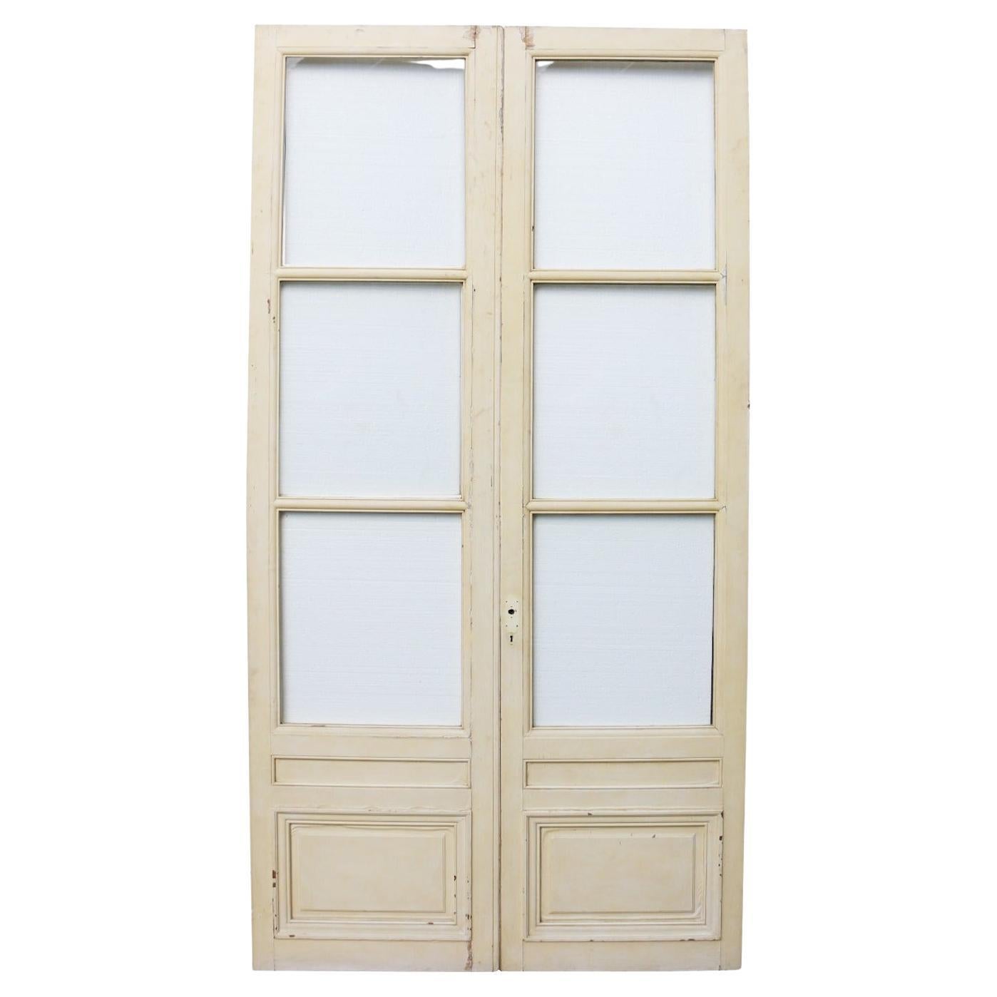 Antique French Double Interior Doors For Sale at 1stDibs