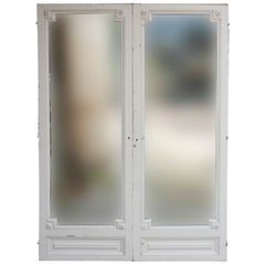 Set of Used French Mirrored Double Doors