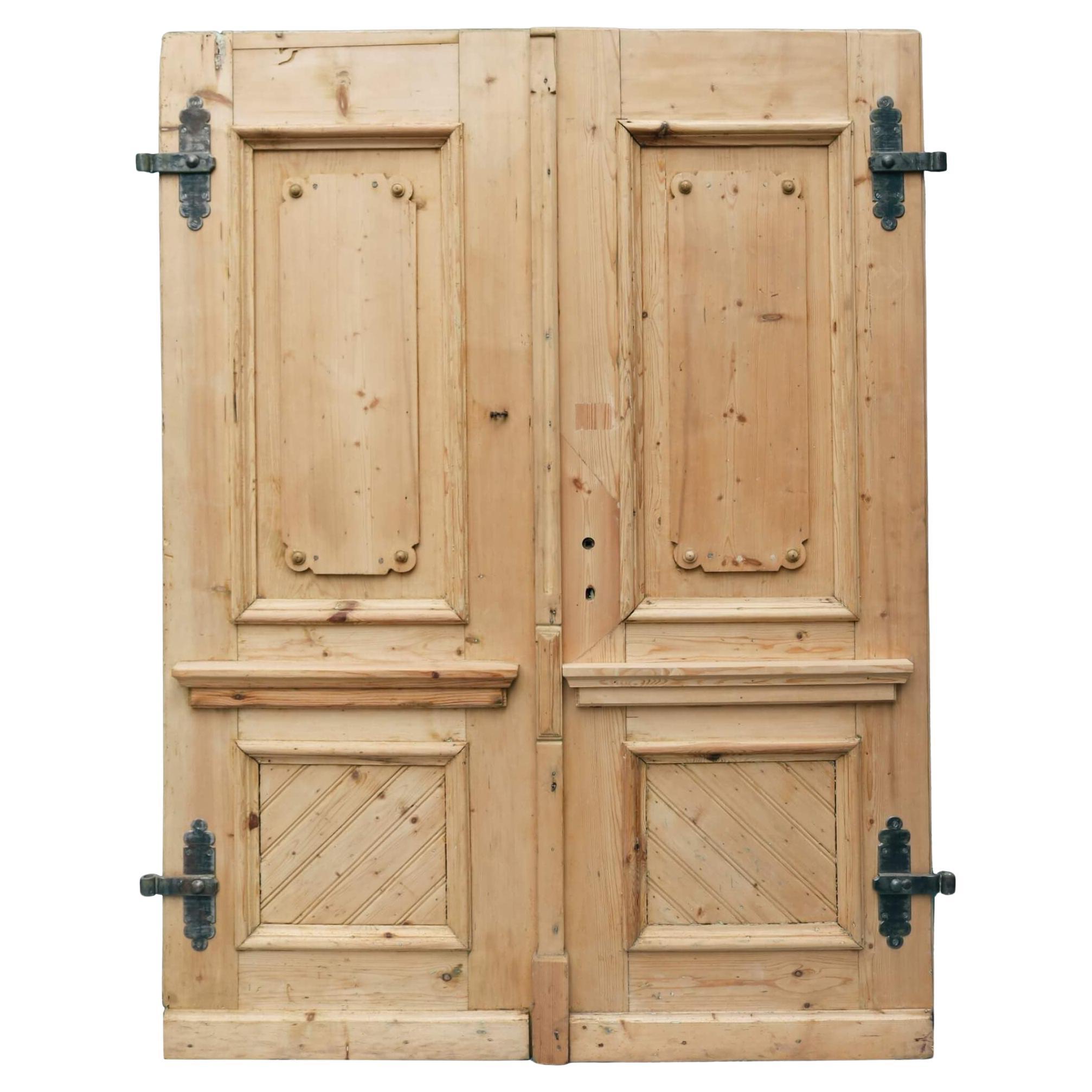 Set of Antique French Pine Double Doors