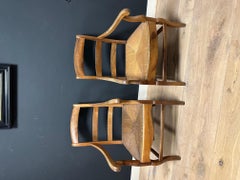 Ensemble de fauteuils provençaux antiques français en bon état