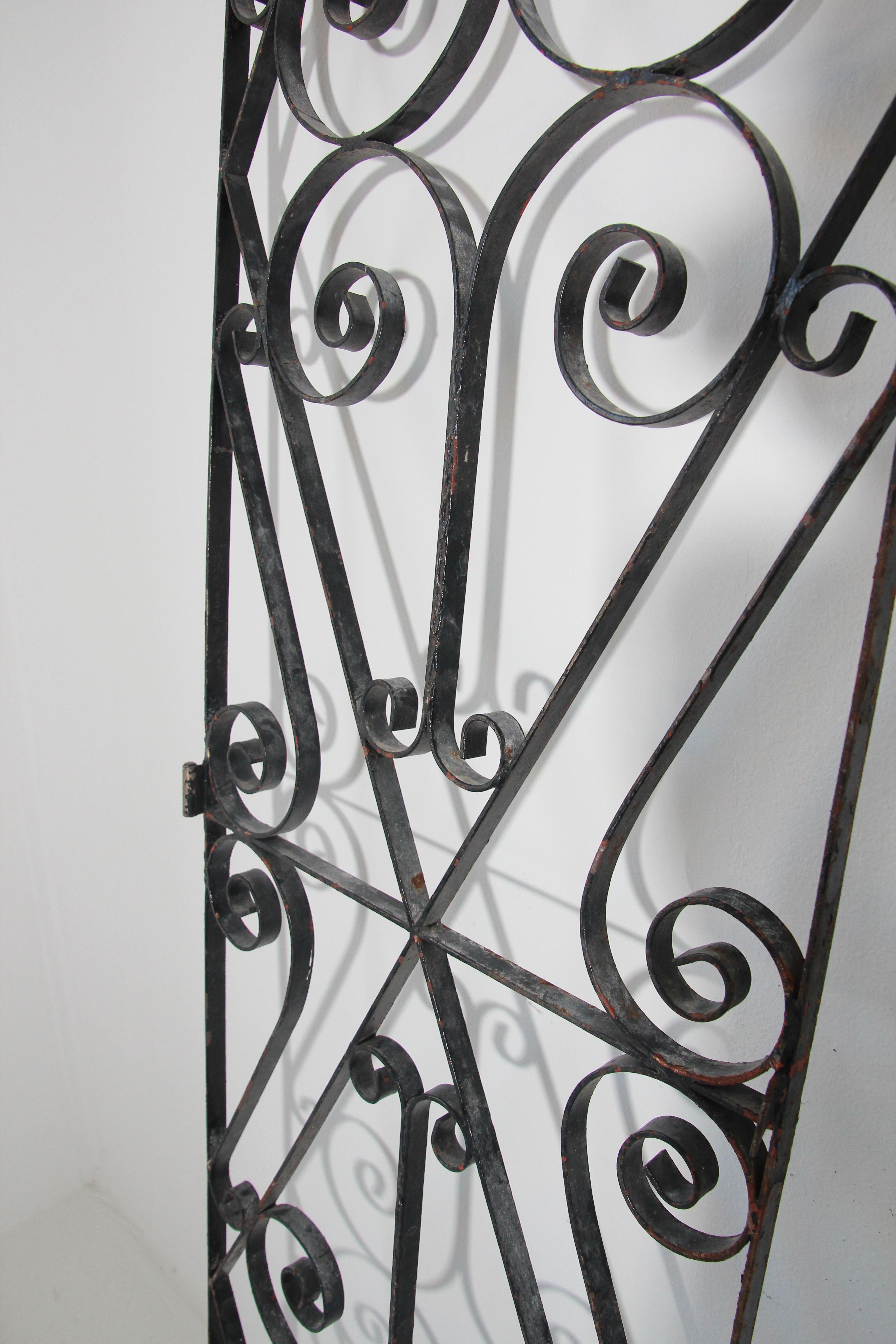 Set of Antique French Wrought Iron Garden Doors at 1stDibs antique wrought iron doors for sale