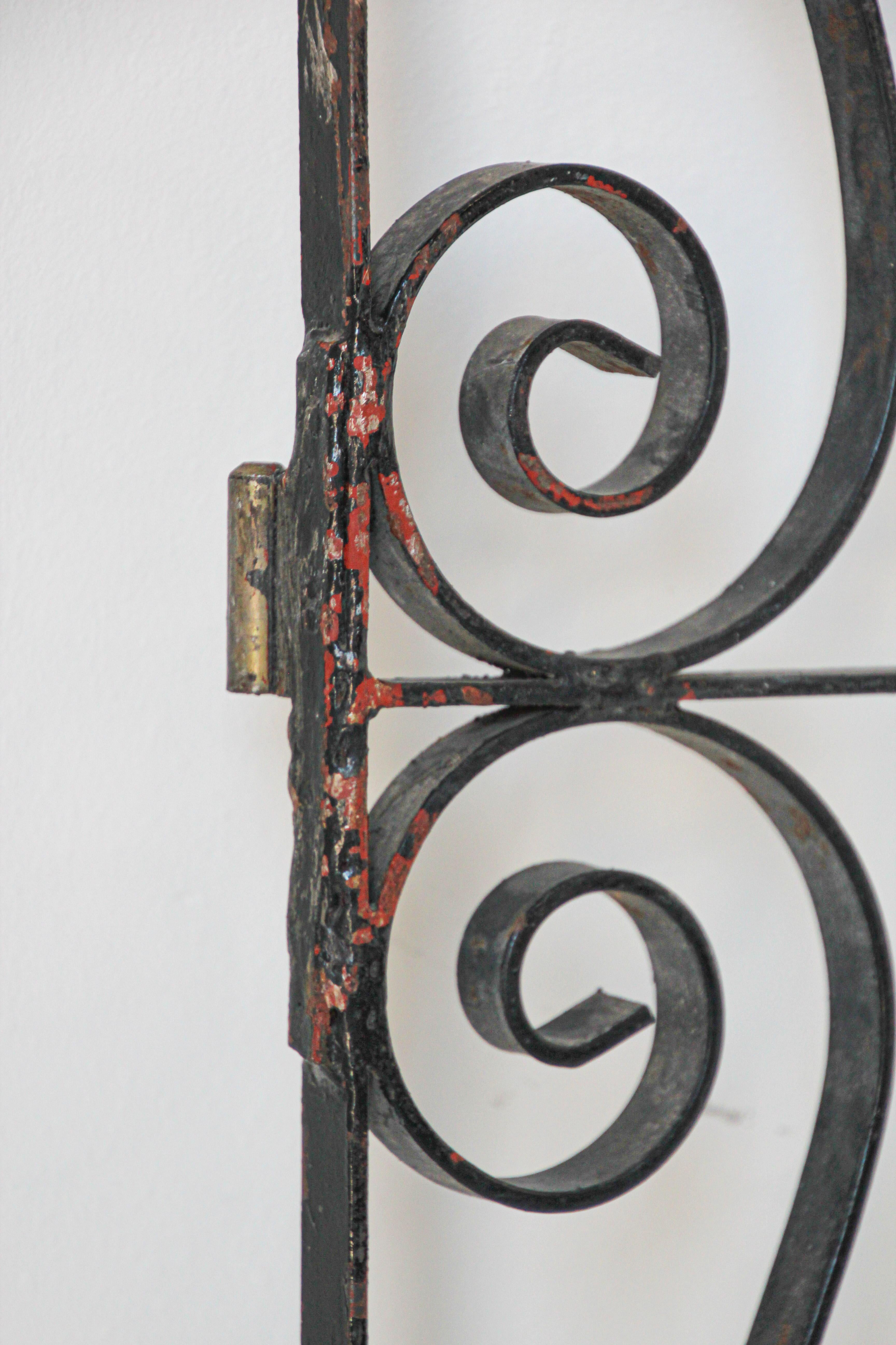 Set of Antique French Wrought Iron Garden Doors at 1stDibs antique wrought iron doors for sale