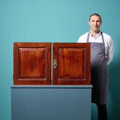 Set of Antique Georgian Style Mahogany Cabinet Doors