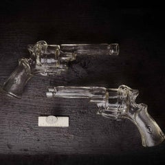 Set of Early 20th Century Glass Revolver Candy Bottles