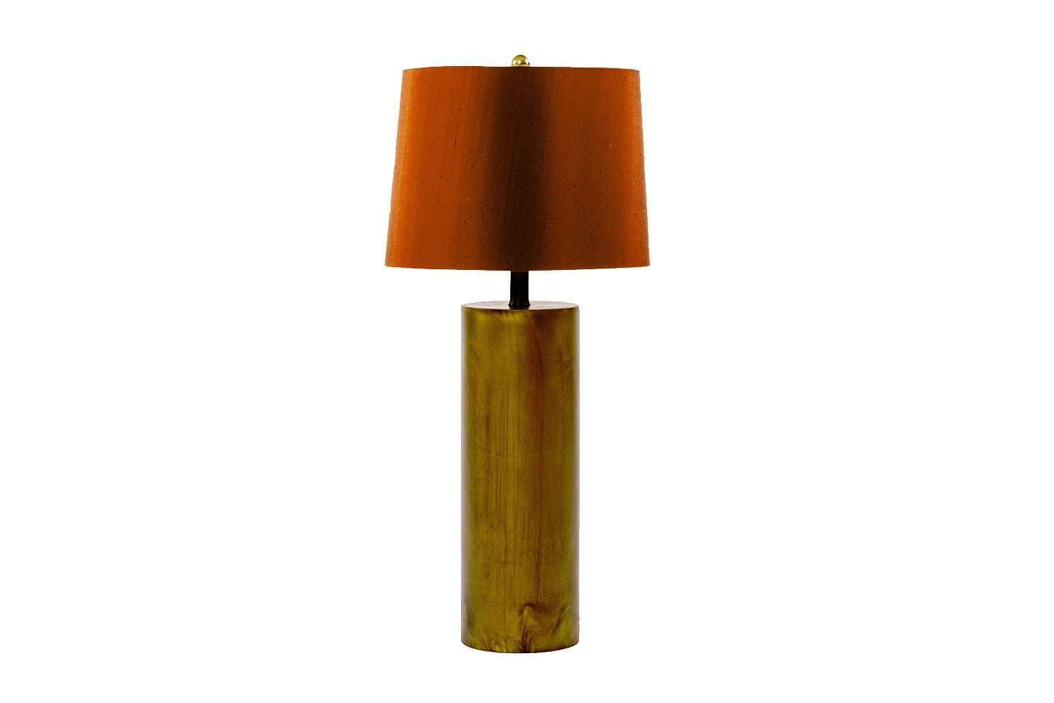 Set Of gold whistler round lamp with silk shade by Studio Sturdy

This classic and elegant design is made form hand cast resin and a beautiful brass neck & finial finished with our original sturdy evolving patina.

Finish antique gold

Size