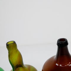 Set of Antique Handmade Bottles