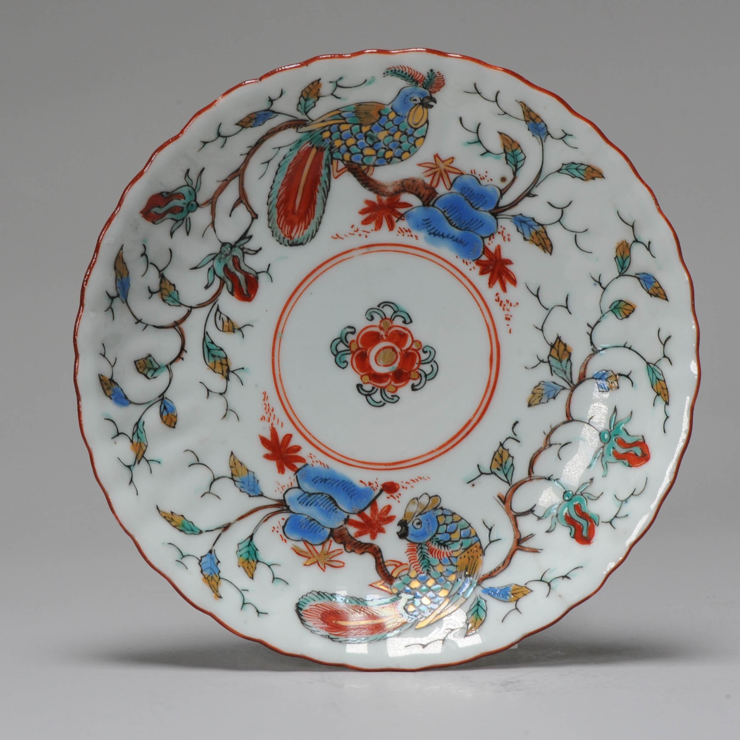 Juego de platos antiguos de porcelana china del periodo Kangxi Amsterdam Bont Parrot Chino en venta