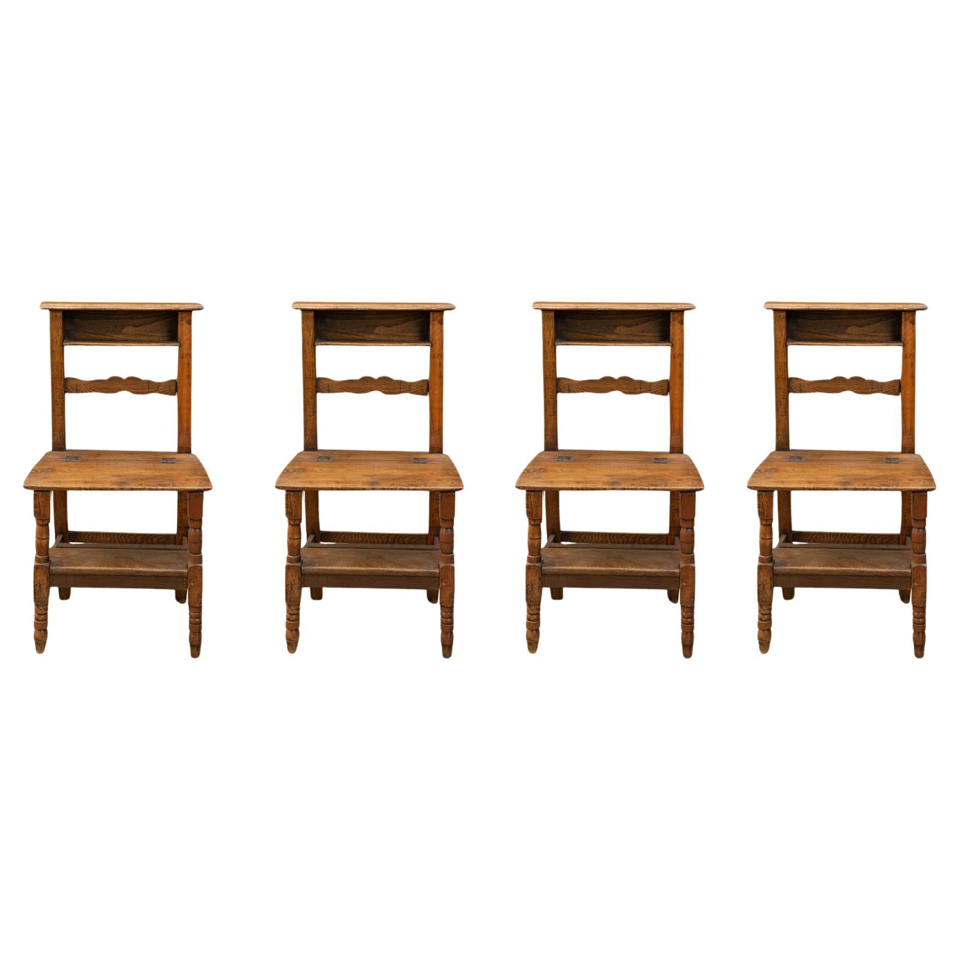 Set of Antique Kneeling Chairs from Italy