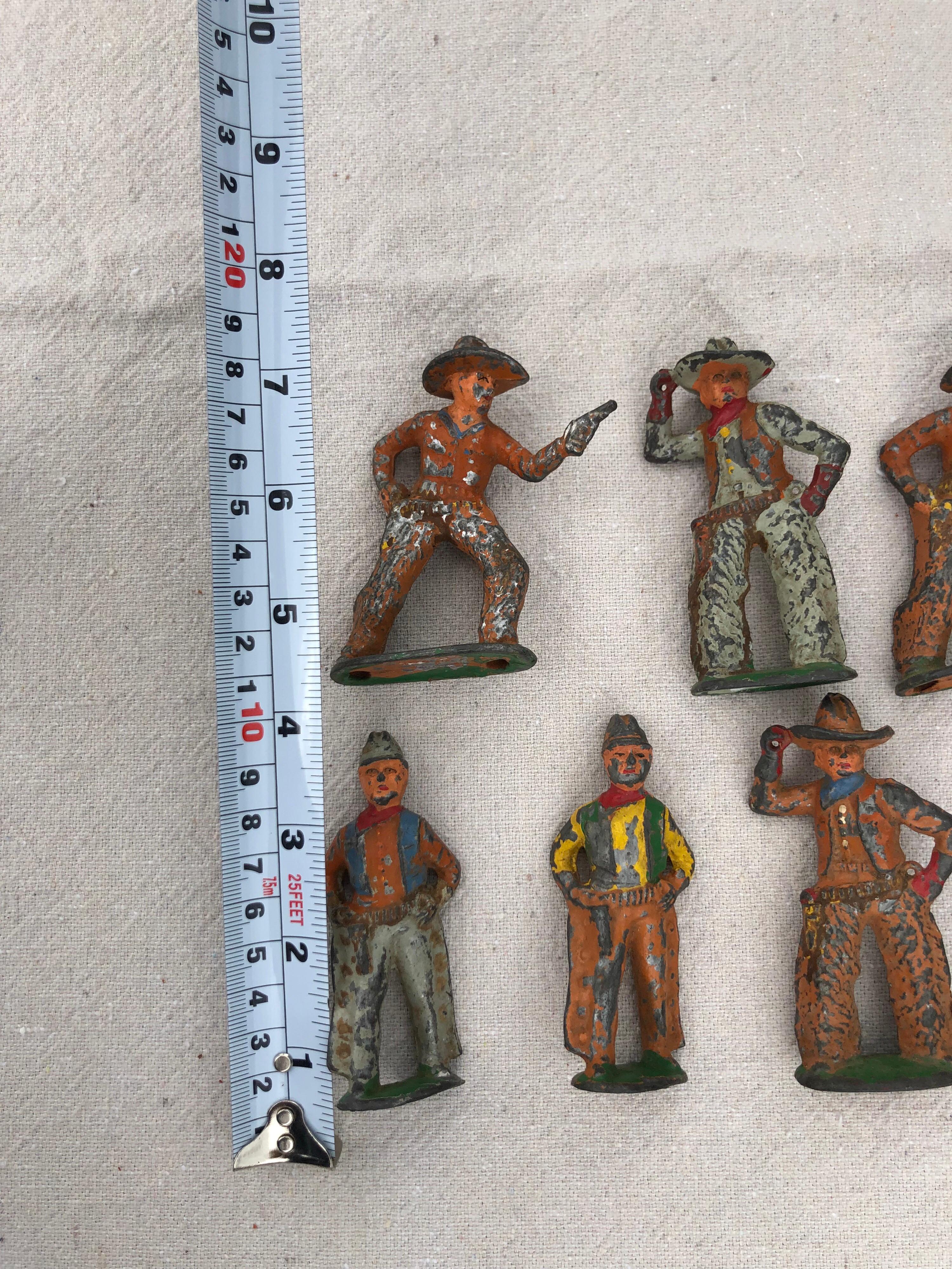 lead cowboy and indian figures