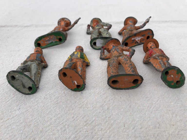 SoldSet of Antique Lead Toy Cowboys, circa 1950 at 1stDibs
