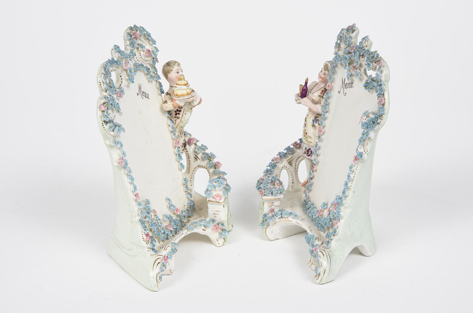 Satz antiker Menüständer im Zustand „Gut“ im Angebot in Miami Beach, FL