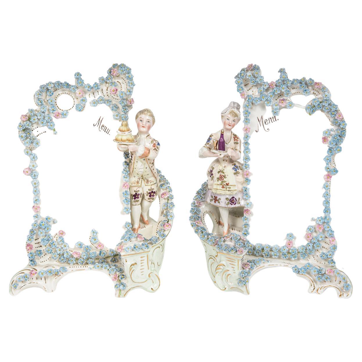 Ensemble de porte-menus anciens