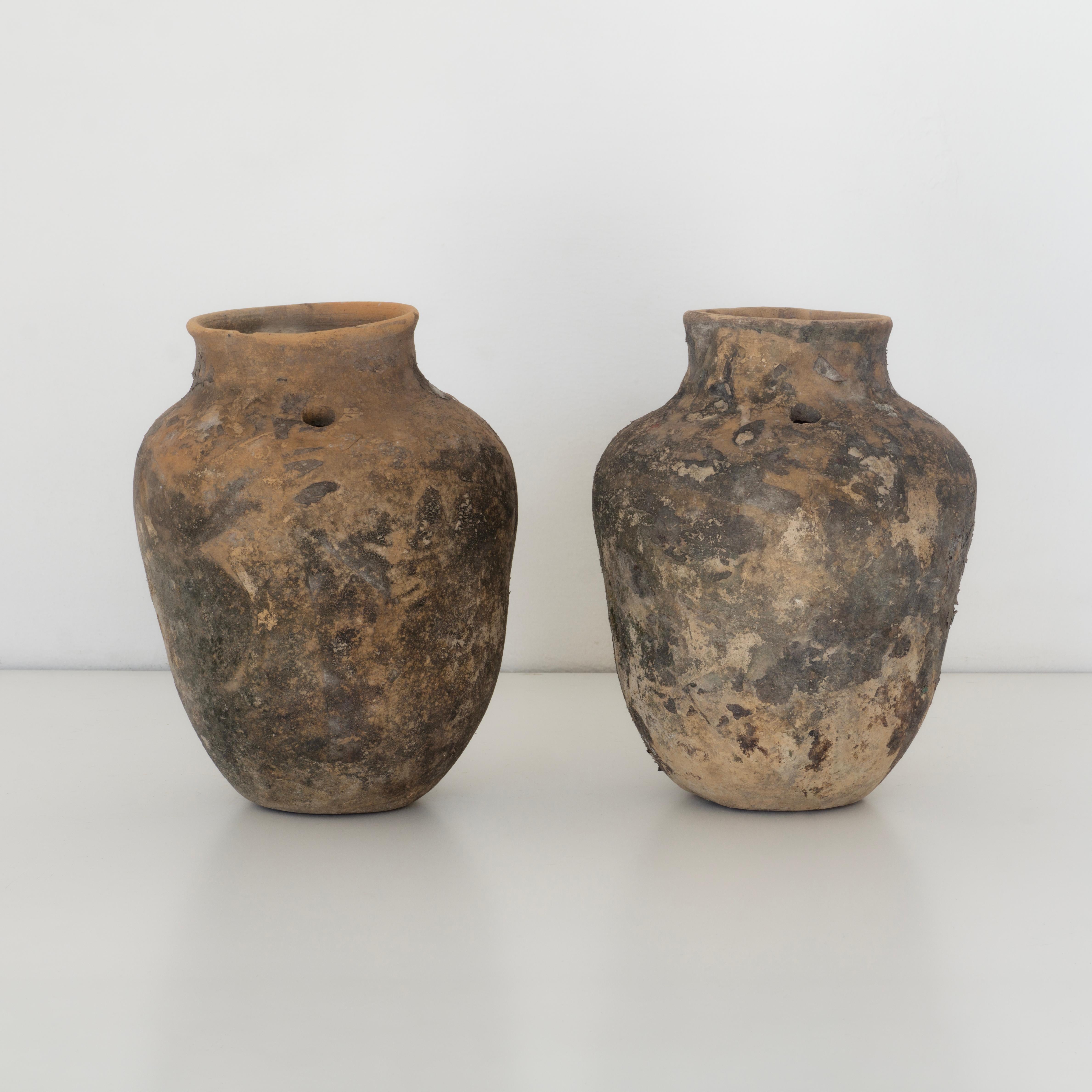 Messicano Set di antichi vasi di argilla messicani. Alondras. XX secolo. Collezione Herencias in vendita
