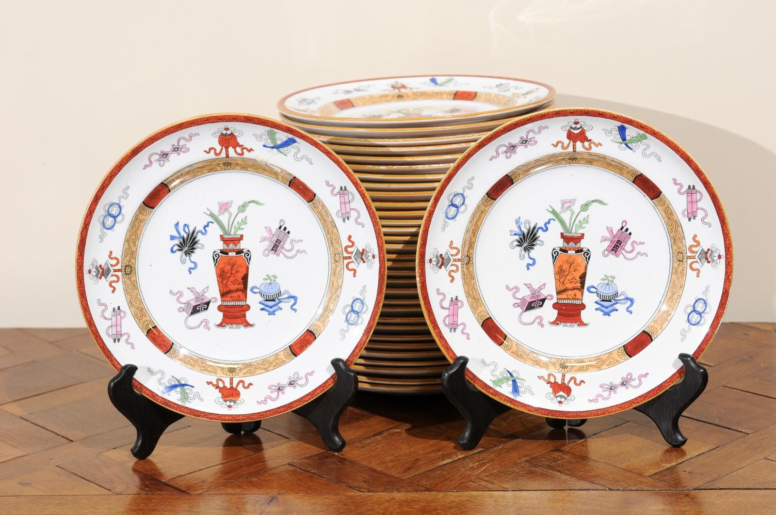 Set of Antique Minton Plates For Sale 2