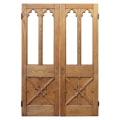 Set of Antique Oak Church Doors