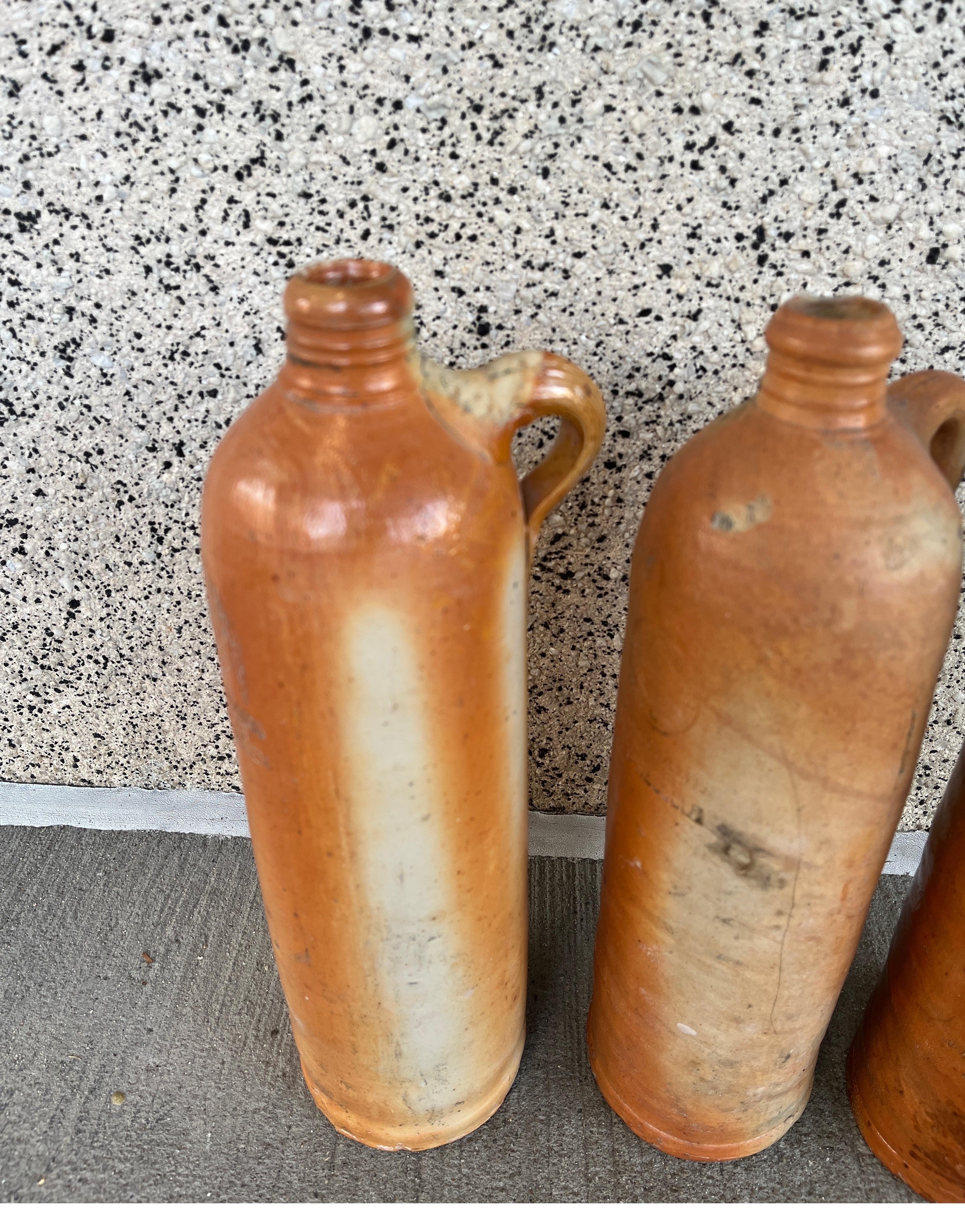 Set antiker Ginflaschen aus Steingut aus Steingut im Angebot 7