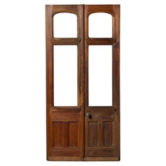 Set of Used Teak Glazed Double Doors