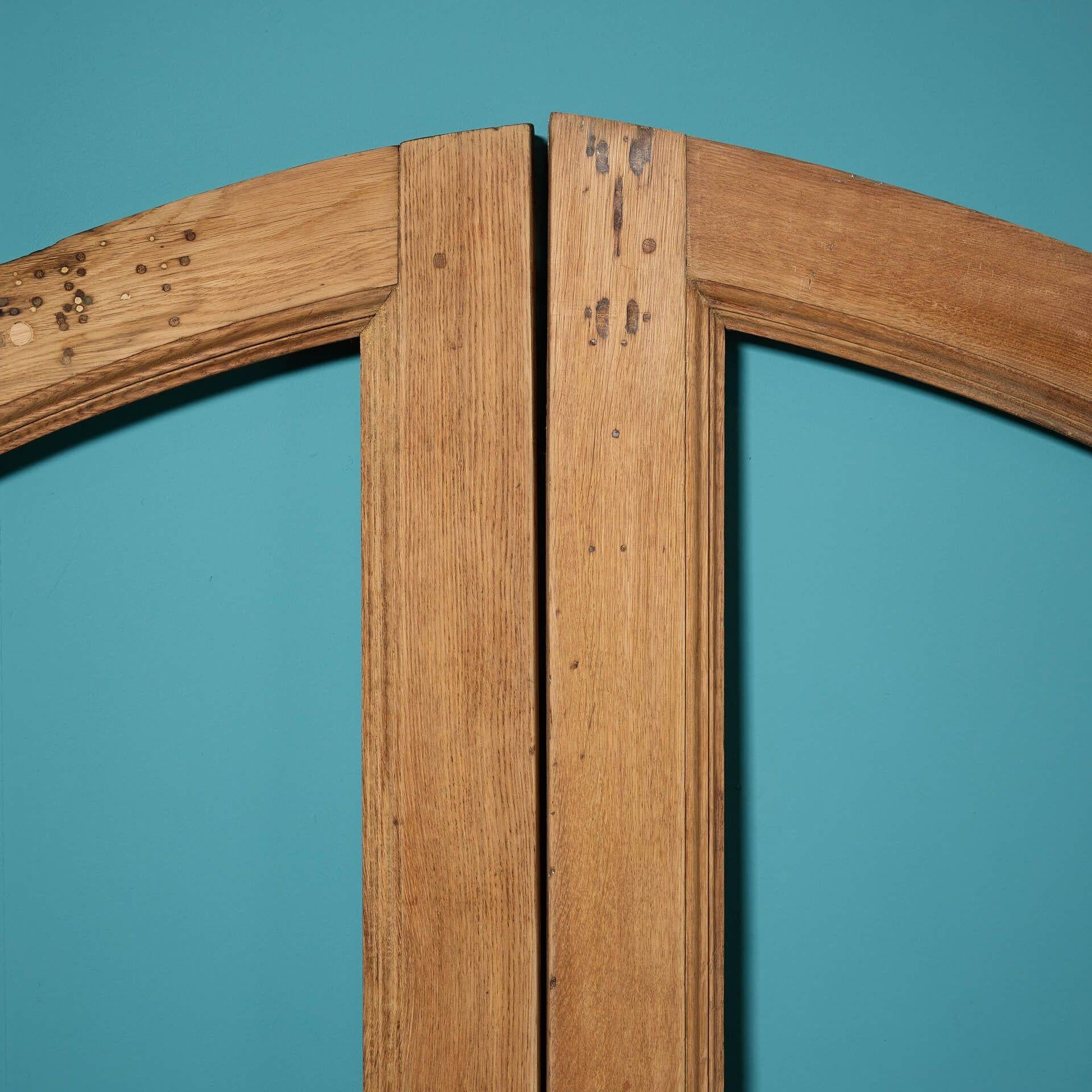 Inglese Set di antiche porte vittoriane a doppio battente in Oak per la chiusura a vetri in vendita