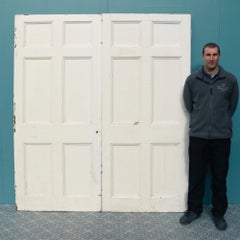 Set of Antique Victorian Painted Pine Room Dividing Doors