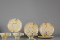 Set of Antique / Vintage Art Deco Ceramic Tea Cup Vases, 1920-1930, Schramberg