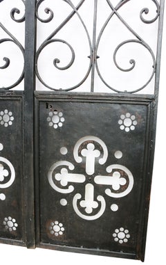 Set of Antique Wrought Iron Arched Gates