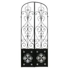 Set of Antique Wrought Iron Arched Gates