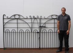 Set of Antique Wrought Iron Driveway Gates 291 cm (9’5”)