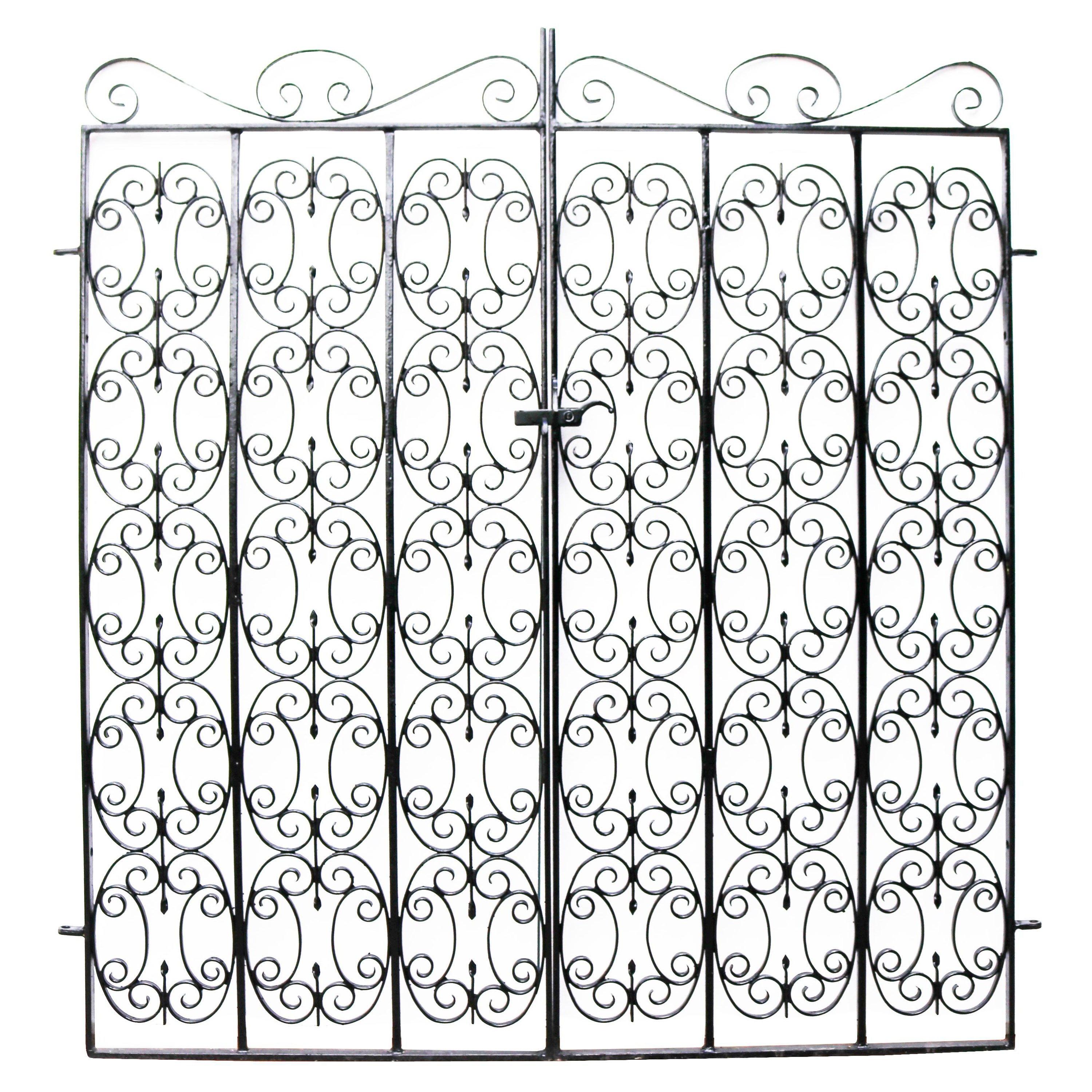 Set of Antique Wrought Iron Garden Gates